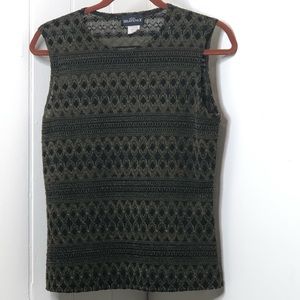 Heavenly Medium Textured Sleeveless Crewneck Top